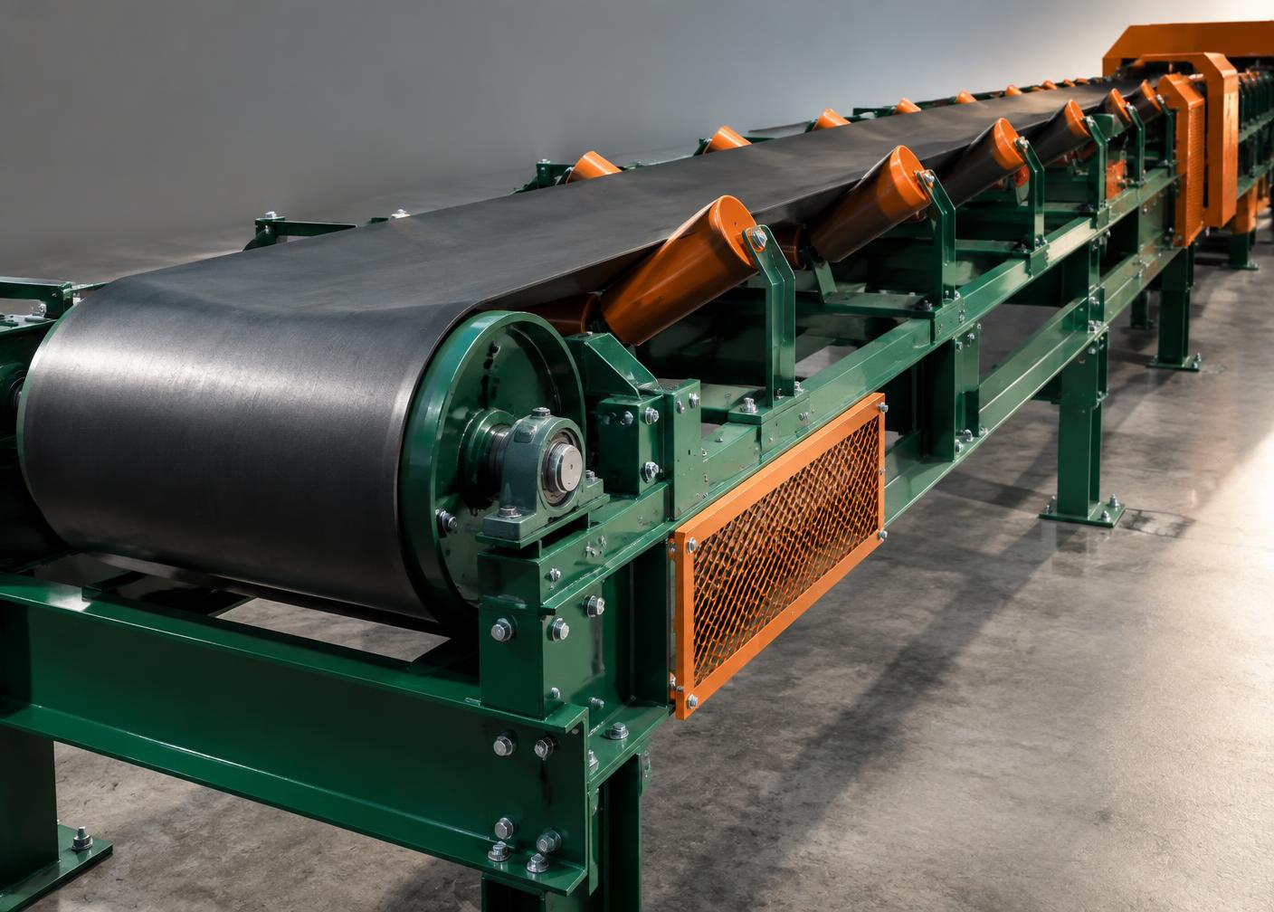 Belt Conveyors & V-Rollers industrial illustration